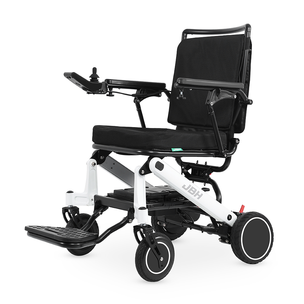 JBH Lightweight Foldable Electric Wheelchair with Compact Size D23